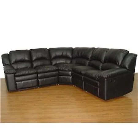 5 Piece Reclining Leather Sofa Sectional